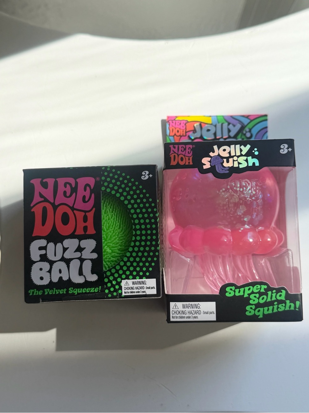 Authentic Needoh Bundle Fuzz ball and Jelly squish